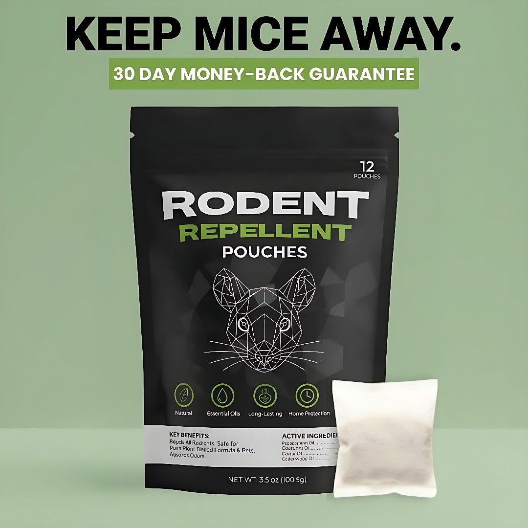 Rodent Repellent Pouches – resealable bag of 12 plant-oil pouches
